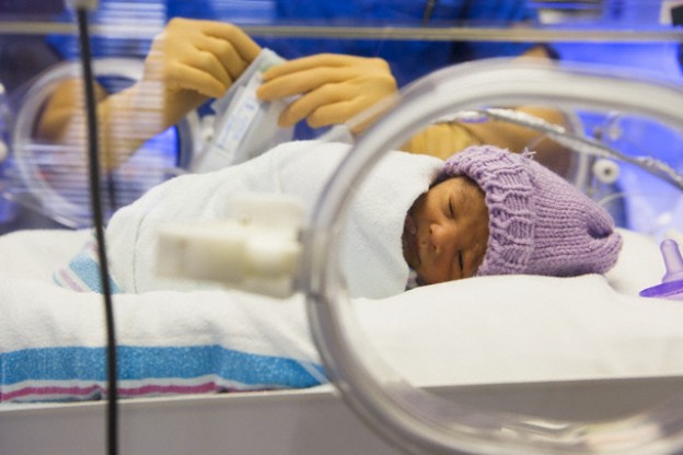 Premature Baby in Incubator